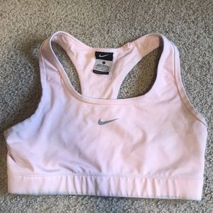 Pink nike sports bra